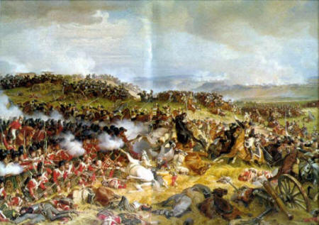 Scene from the Battle of Waterloo